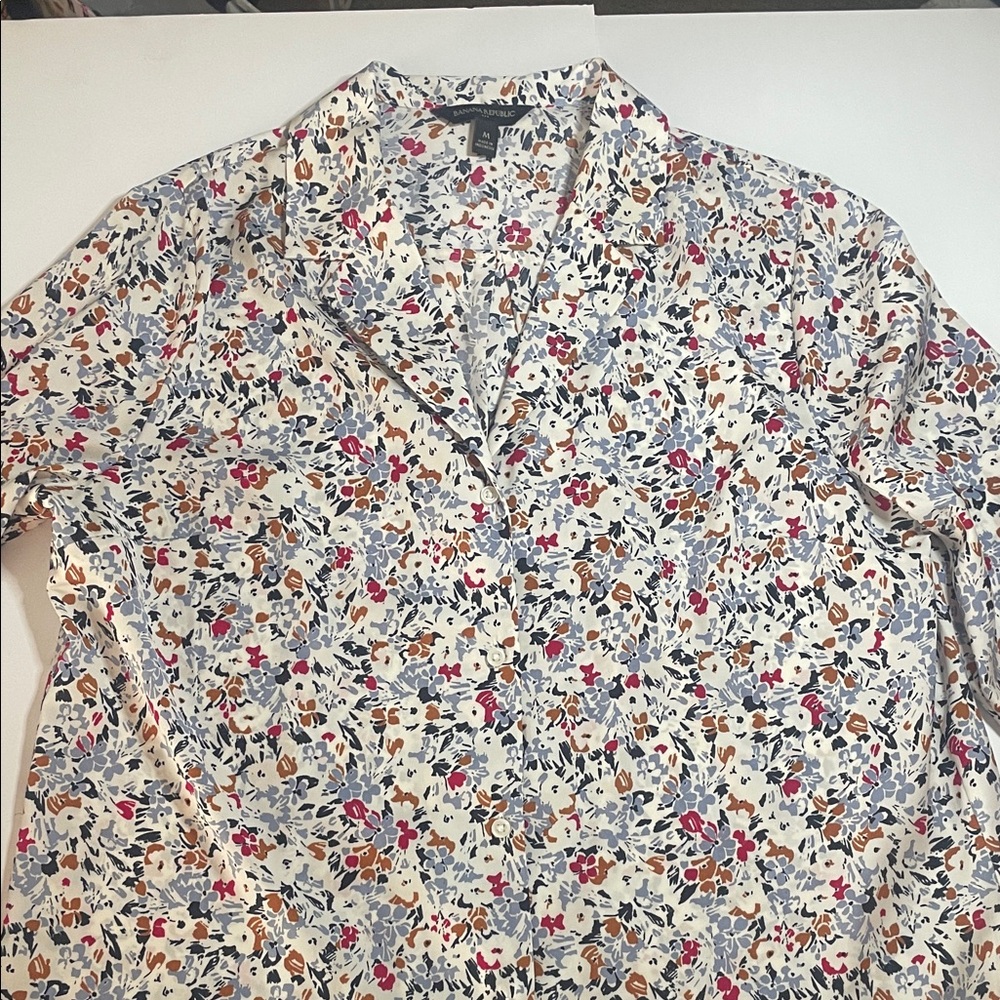 Banana Republic Multicolor Floral Shirt